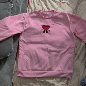 Sad Heart Un Verano Sin Ti Pink Sweater